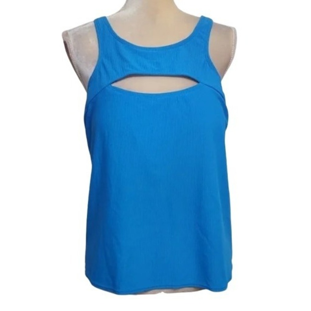 NWT Sports Illustrated L Misty Franklin Keyhole Tankini Swim Top 120762